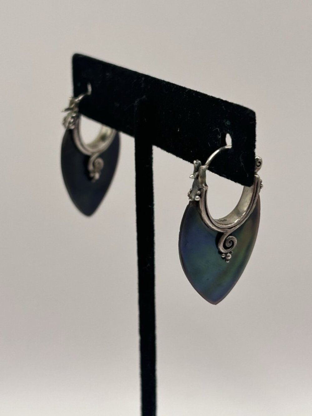 925 Sterling Silver Abalone Shell Earrings Jewelry Gift Women Tropical Holidays - Picture 14 of 15